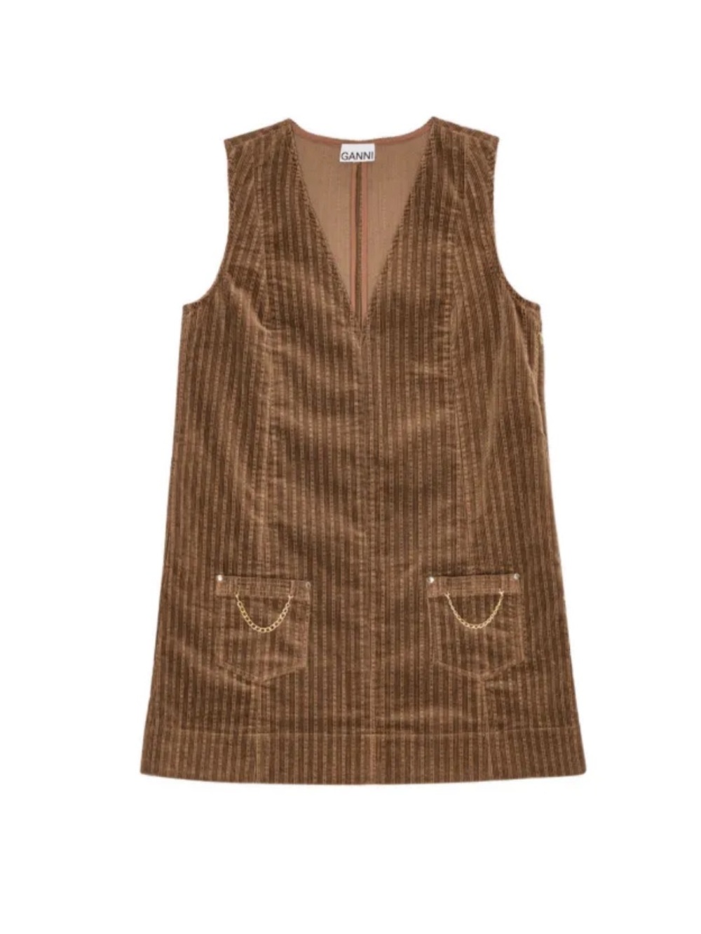 GANNI
chain-pocket corduroy mini dress
NWT!! Size 38 EU ( 6 US )